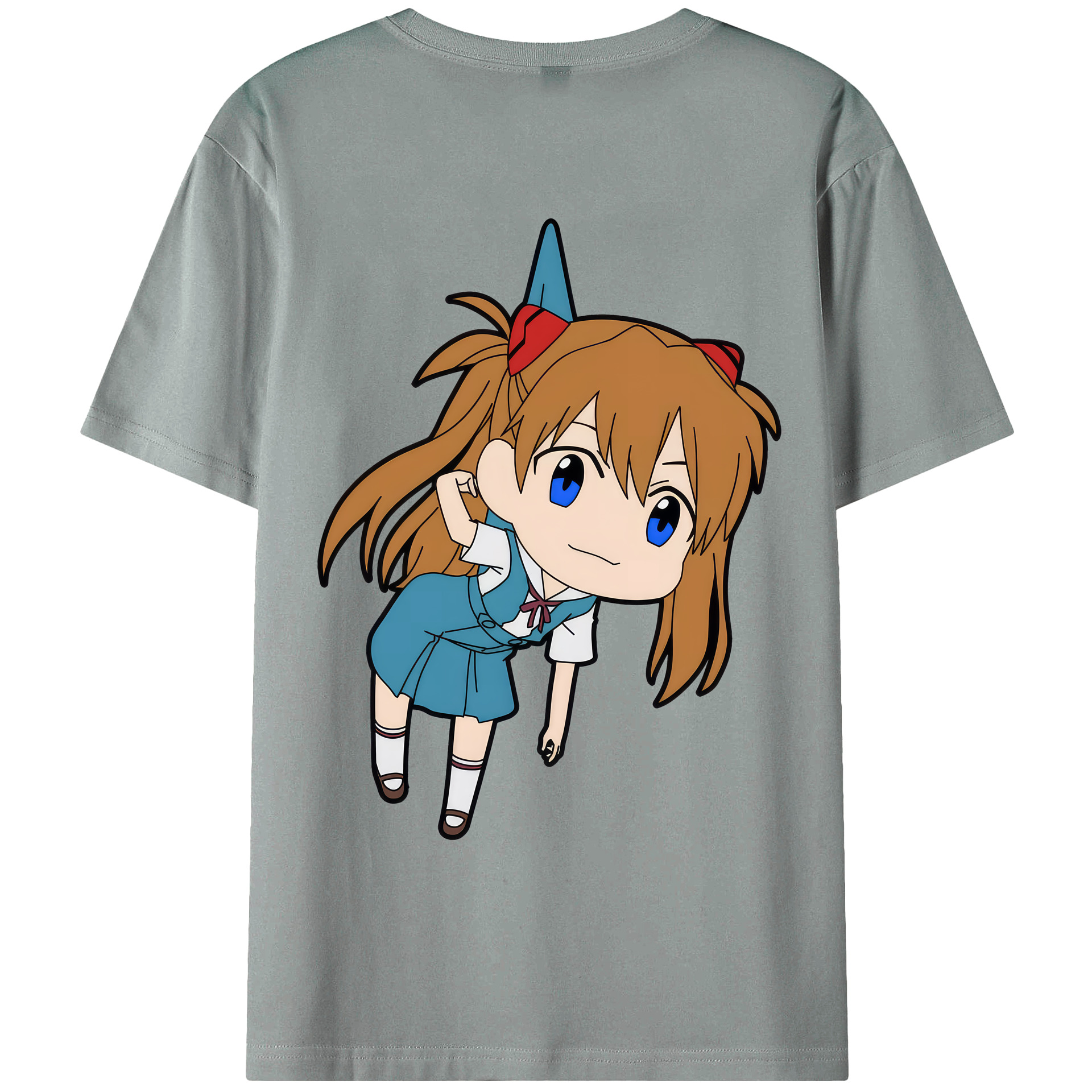 （画像用） EVA 新世紀エヴァンゲリオン 綿100％ メンズ半袖Tシャツ（バックプリント） 通気性